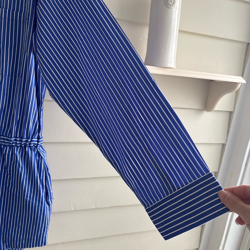 pistola Amelie Ultramarine Striped Shorts Romper One piece. Size Small NWT - Picture 8 of 13